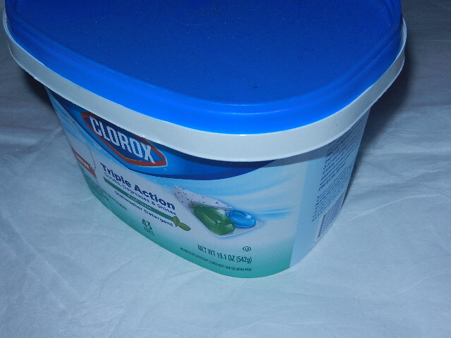 new seal Clorox Triple Action Dishwasher Detergent 43 Pacs scrubs degreases