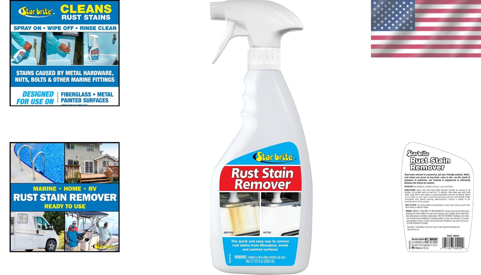 Easily Remove Corrosion Stains with Star Brite Rust Remover Spray – 22 Oz