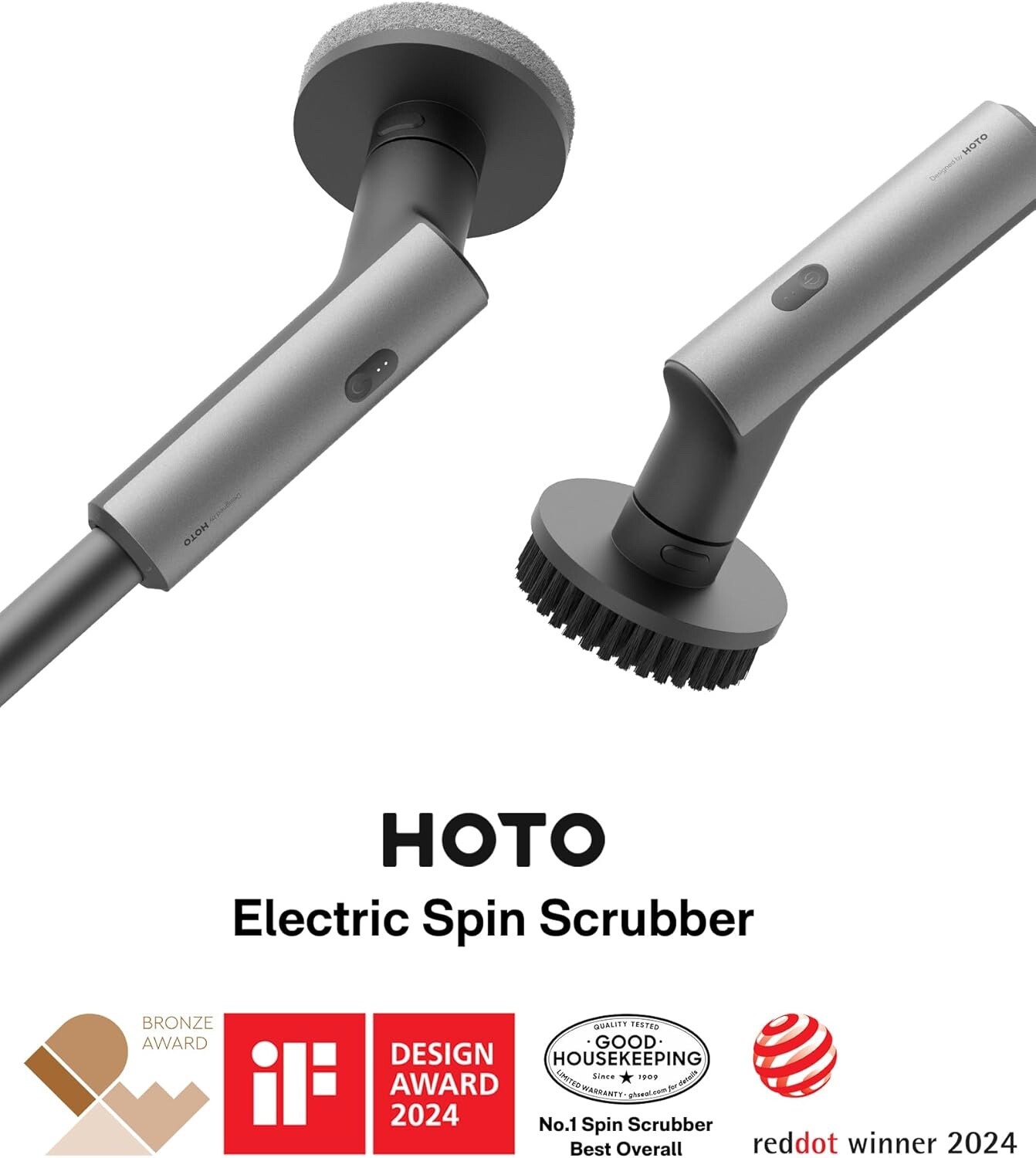 HOTO Electric Spin Scrubber IPX7