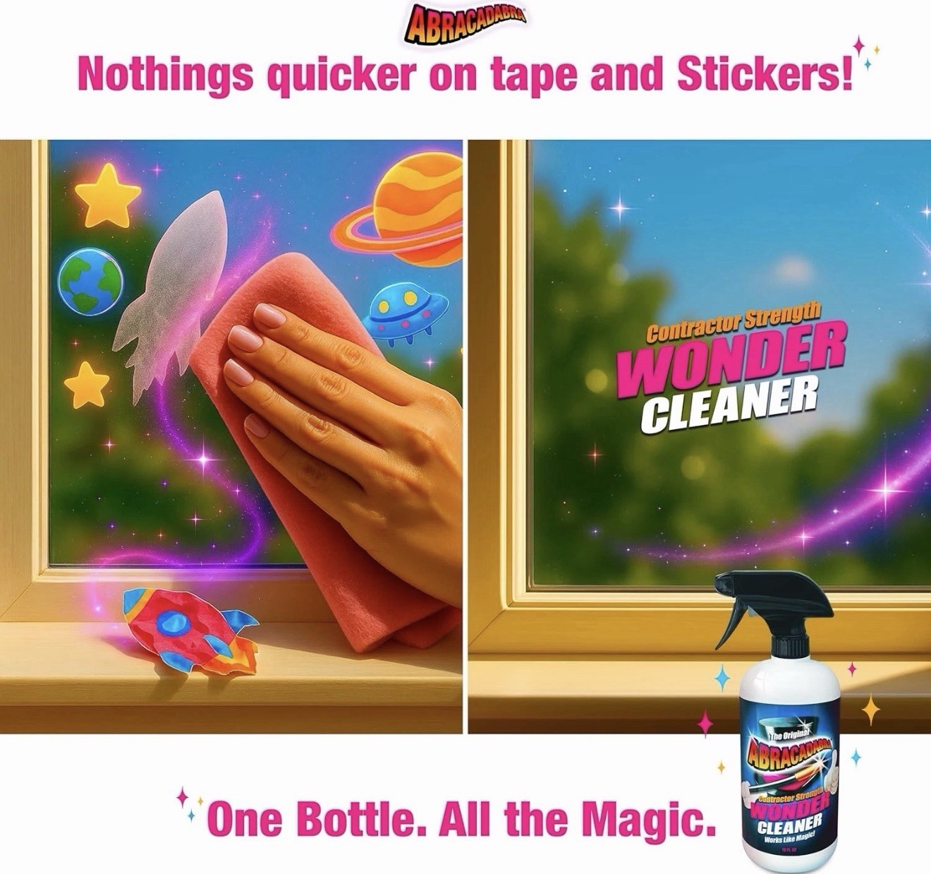 Abracadabra® Contractor Strength Wonder Cleaner – As Seen on TV – 16 fl oz – Gun