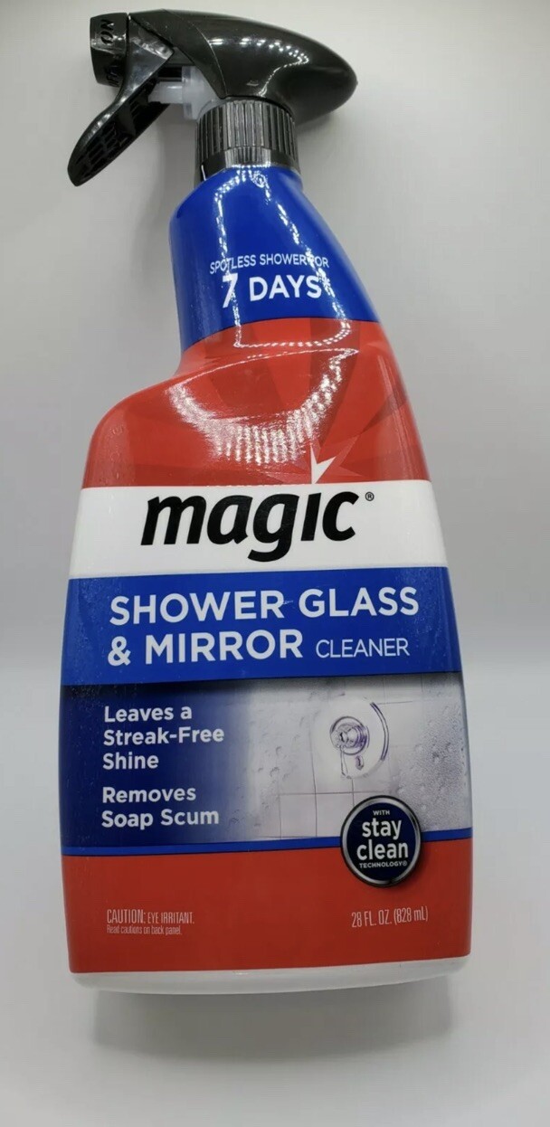MAGIC Shower Glass & Mirror Cleaner Trigger, 28 fl oz Streak Free Shine Spotless
