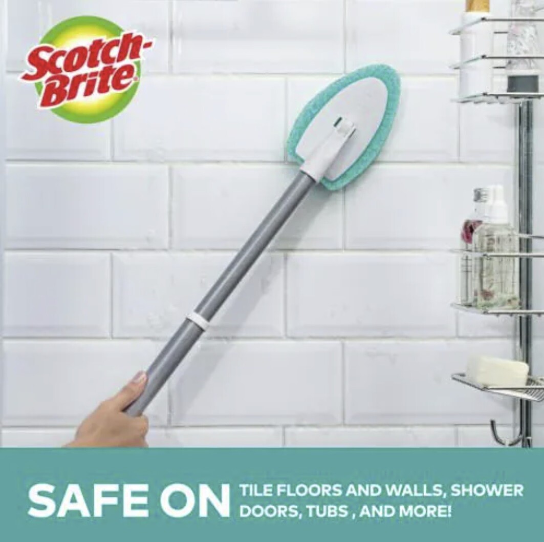 Scotch-Brite 549X-4 Extendable Shower and Bath Scrubber