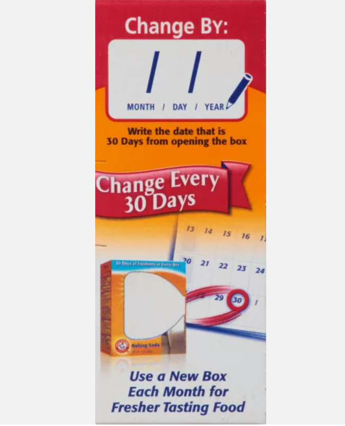12 Arm & Hammer Fridge-N-Freezer Baking Soda Odor Eliminator Each 14 oz