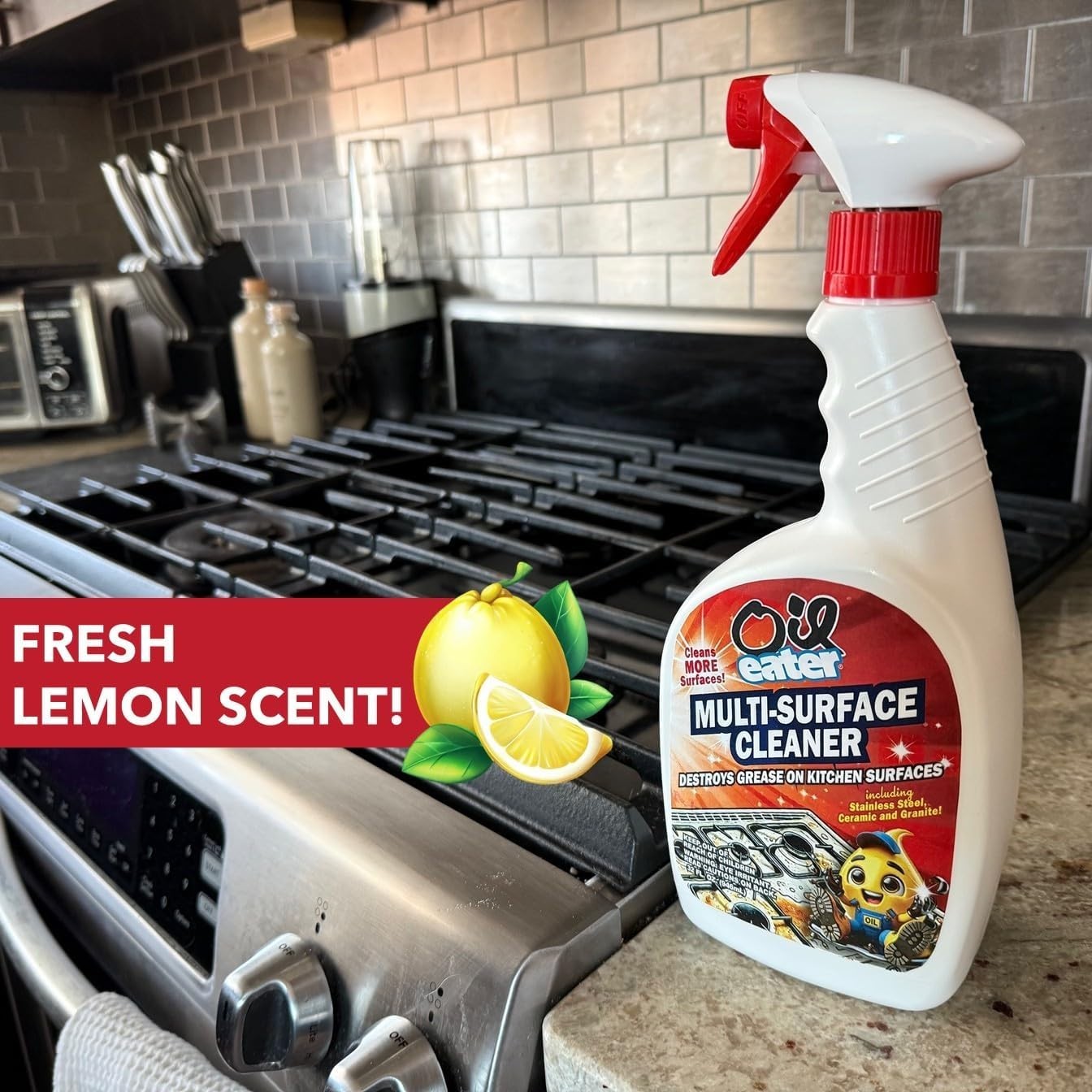 Non-Abrasive 32oz Cleaner Spray – Biodegradable Multi-Surface Cleaning Solution