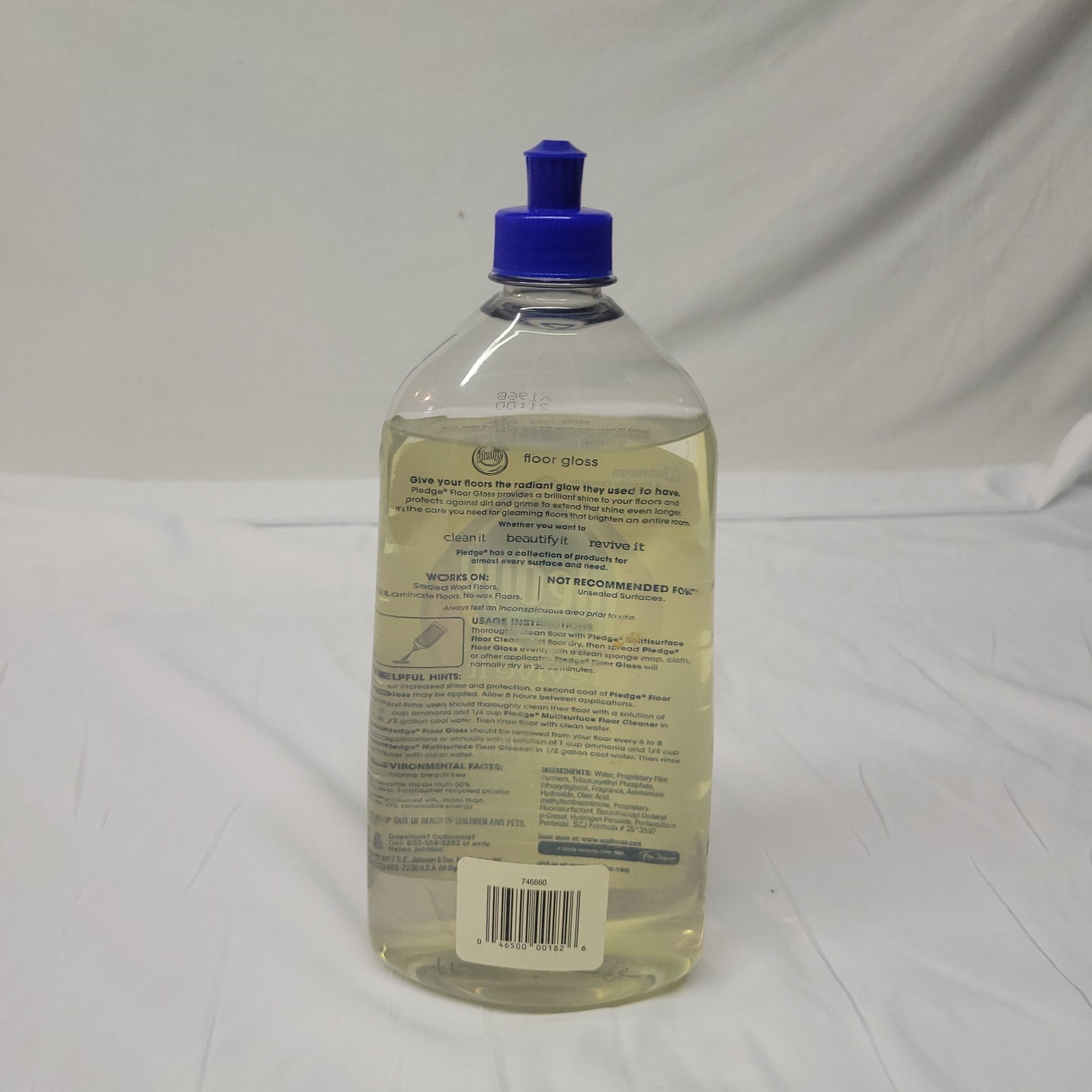 Pledge Revive It Original Floor Gloss Cleaner 27oz size USED ONCE discontinued