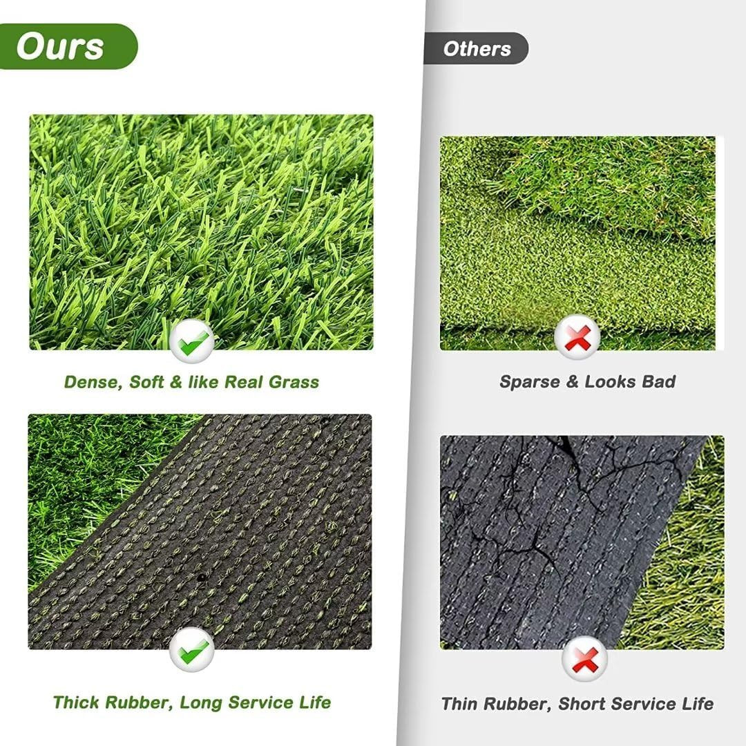 Artificial Grass Dog Potty Training Mat 47.3×31.5 in with Drainage Holes
