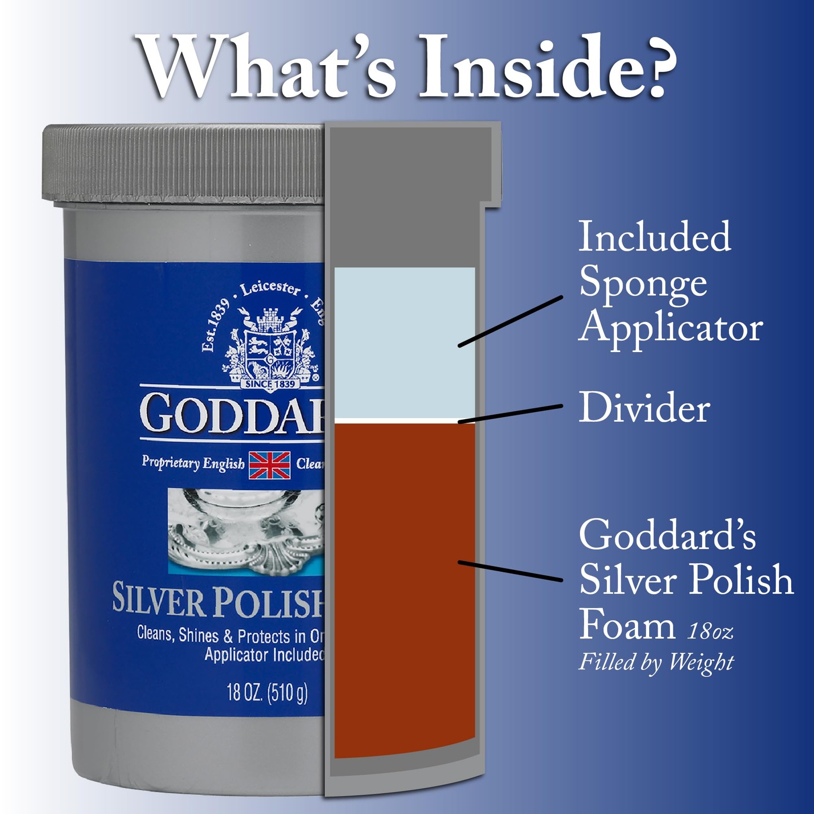 Goddard’s Silver Polish Foam – Silver Jewelry Cleaner for Antiques, Accessori…