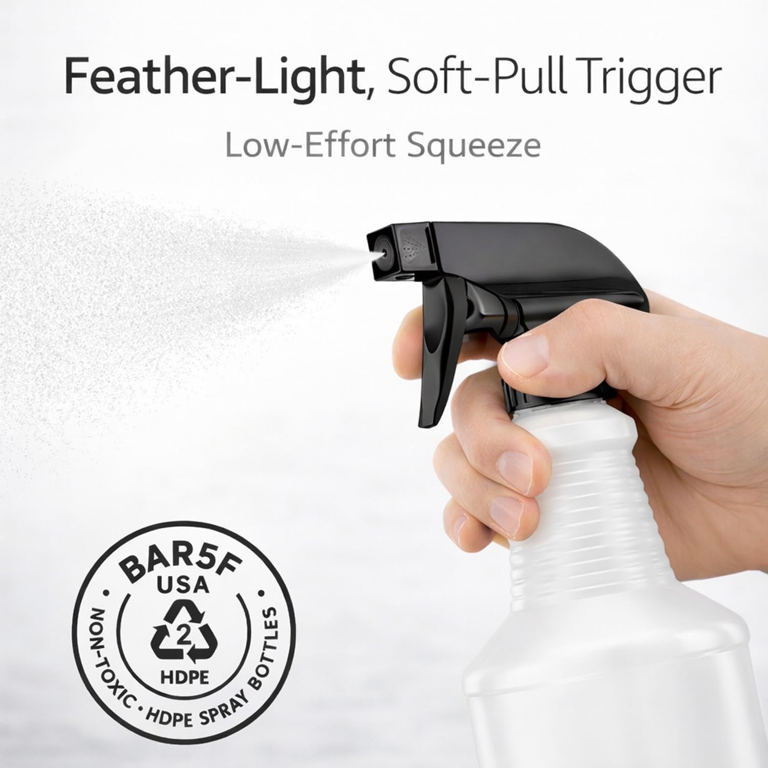 Leak-Proof BPA-Free 2-Pack Spray Bottles – Ideal for Cleaning & Gardening