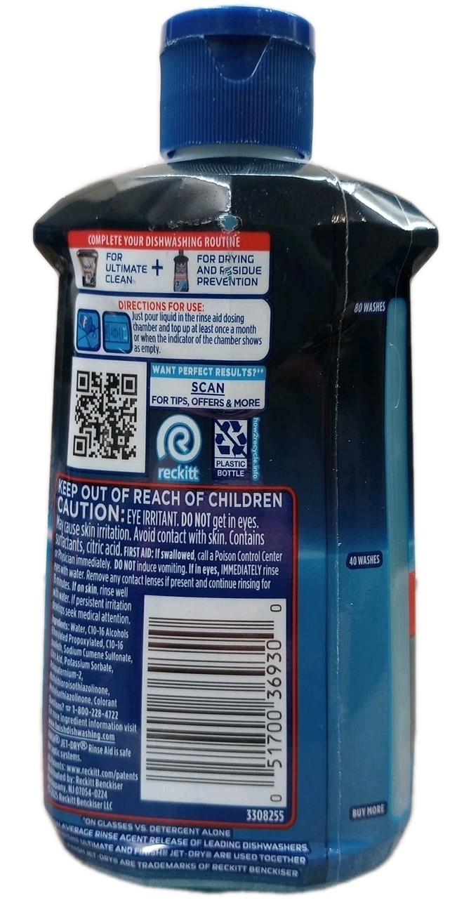 Finish Quantum Advanced Clean Dishwasher Pods, 2 x 14 Tabs + Rinse Aid 80 Washes
