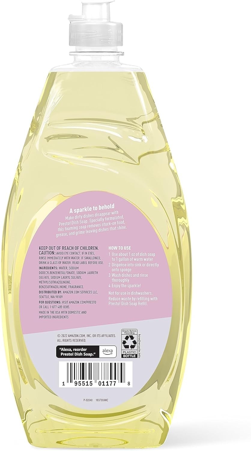 Dish Soap, Lavender Scent, 30 fl oz, Pack of 2