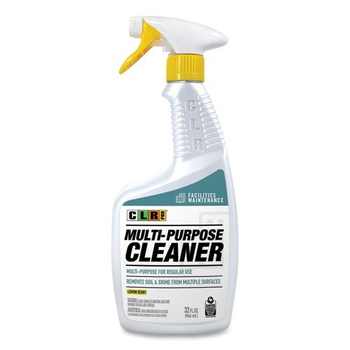 CLR PRO Multi-Purpose Cleaner, Lemon Scent, 32 oz Bottle, 6/Carton
