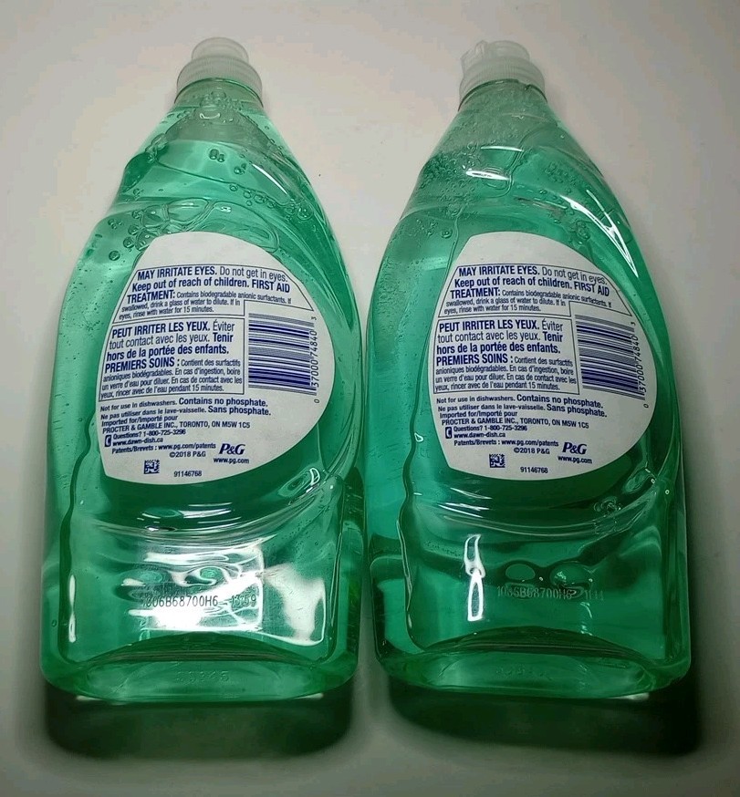2 Dawn Ultra Botanicals Aloe Water Scent 532 mL 2x More Grease Cleaning Power