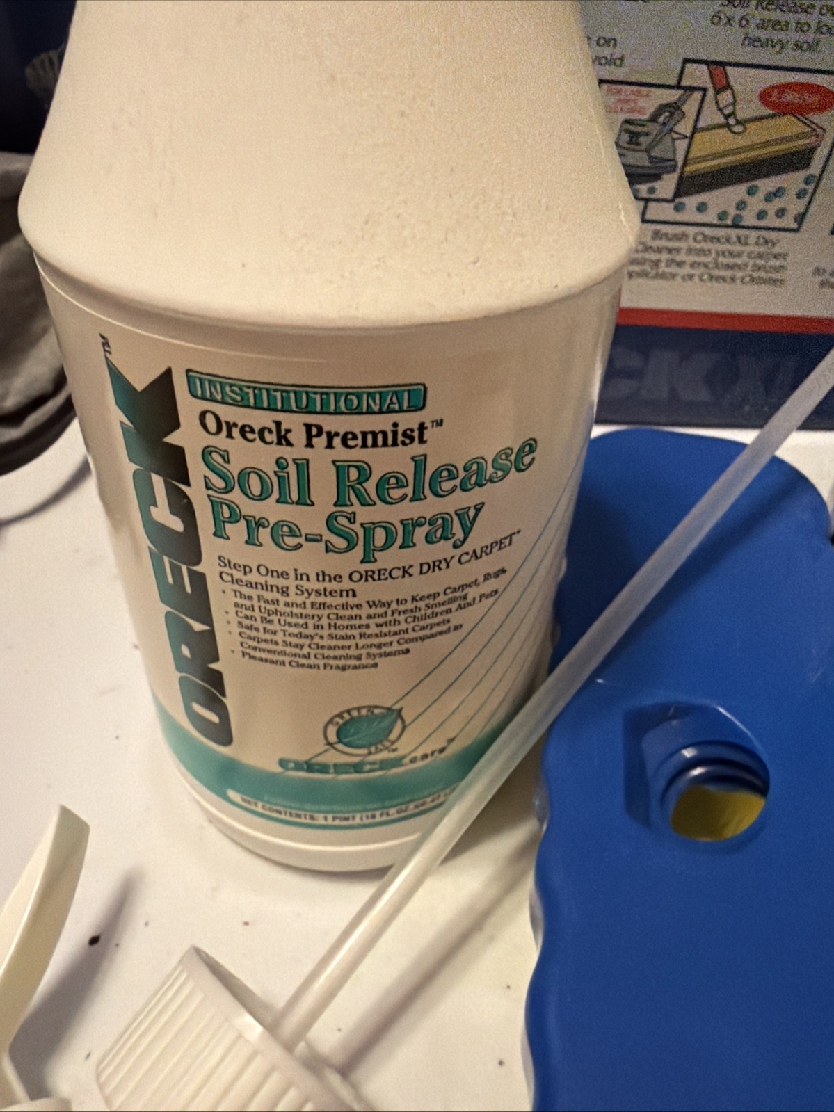 Oreck XL Dry Carpet Cleaning System Kit Used Soil Release Brush Powder Cleaner