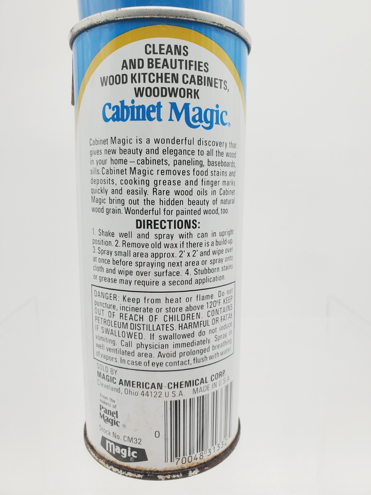 Lot Of 2 Vintage Orginal Cabinet Magic Wood Cleaner 13oz Aerosol