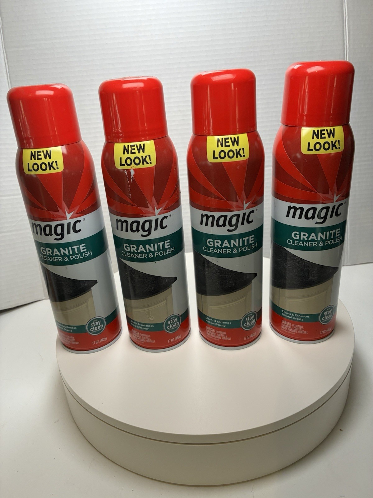 4 | Magic Granite Cleaner & Polish Spray Bottle (17 Oz) New