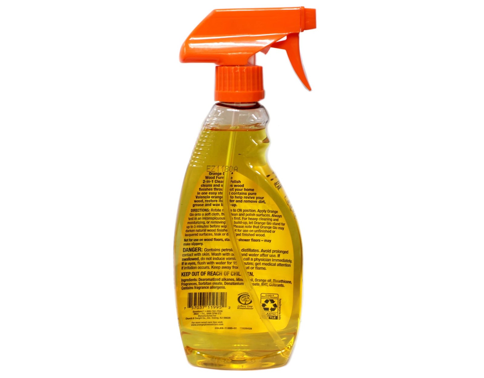 Wood Furniture 2-in-1 Clean & Polish Spray, Fresh Orange Scent, Real Valencia…