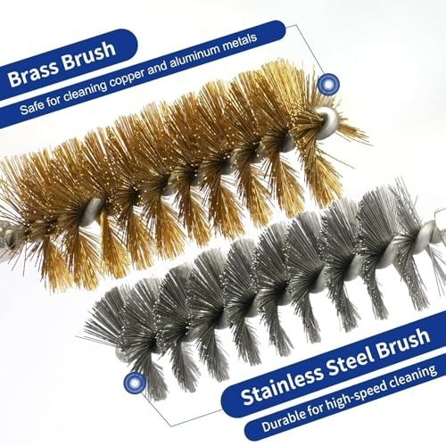 18Pcs Stainless Steel Bore Brush Set for Drill – Rust Cleaning Wire Brush Attach