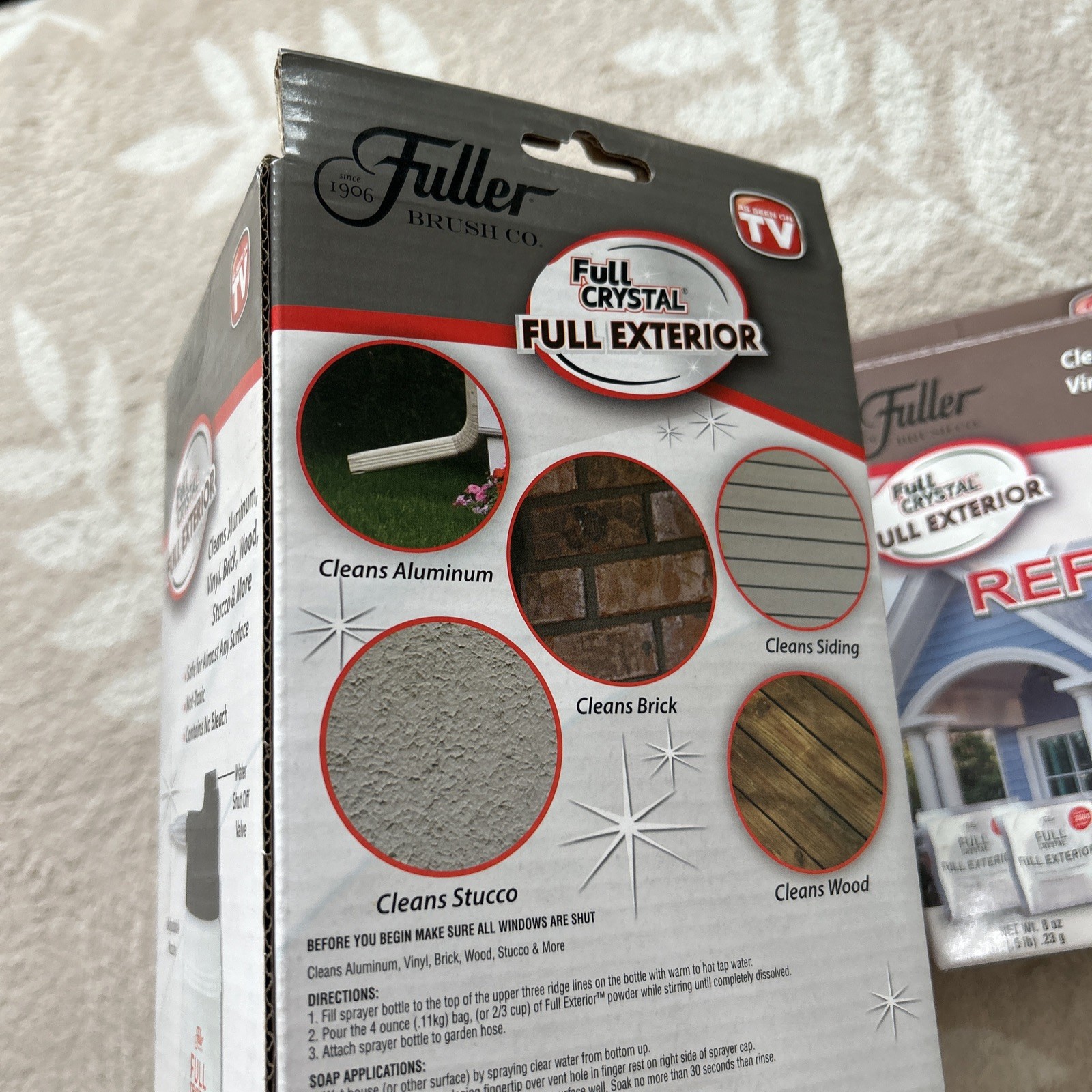 Fuller Brush Full Crystal Full Exterior Sprayer, With 2 Exterior Refills