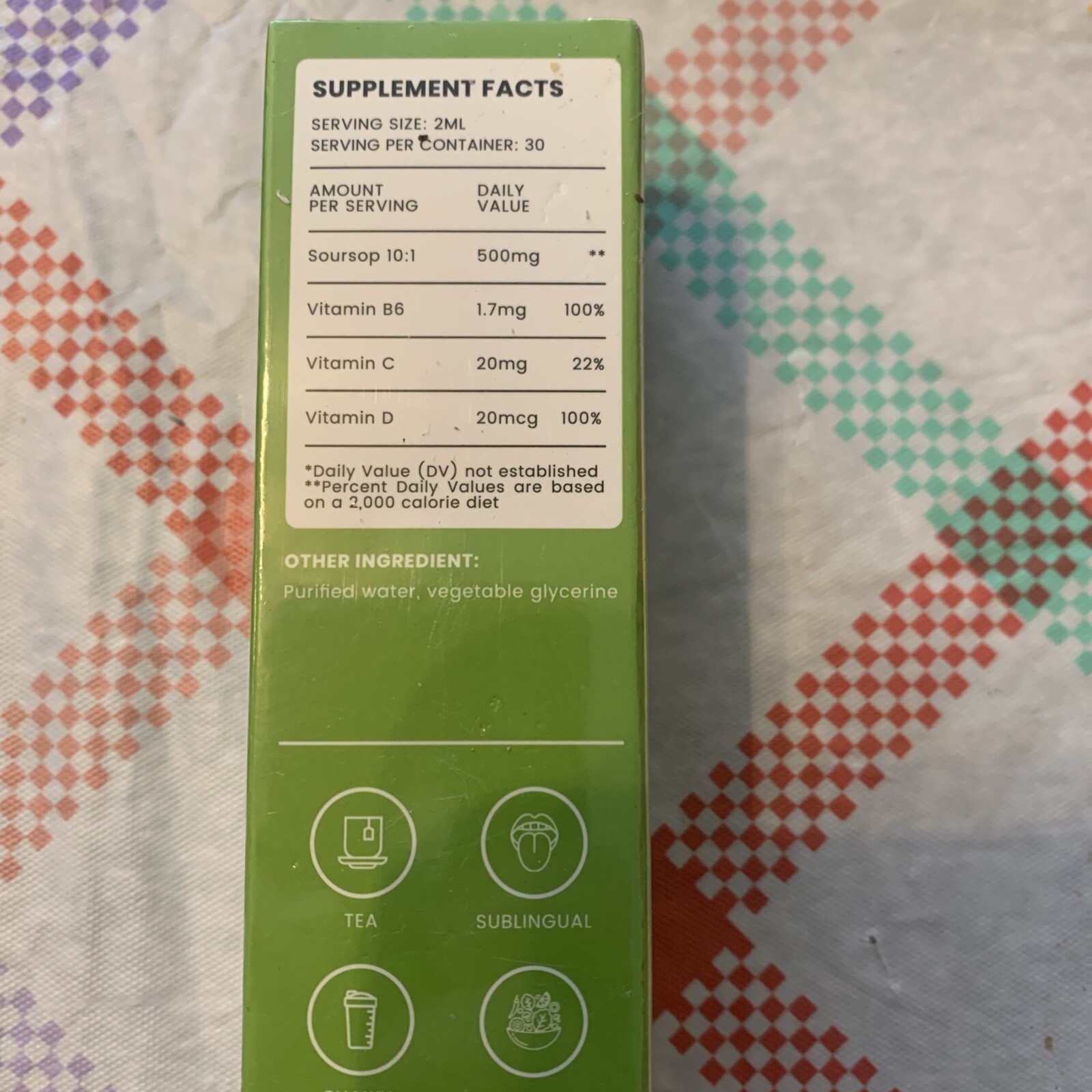Soursop Graviola, 100% Natural Organic, Drops, 2 fl. oz