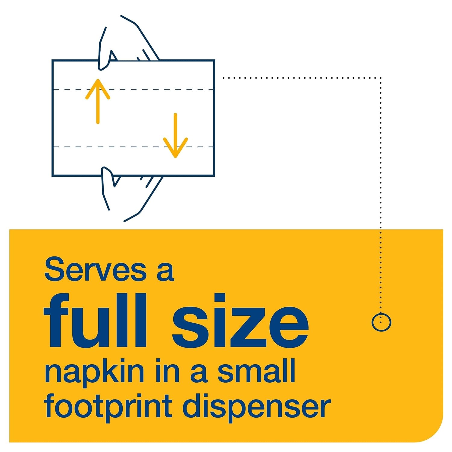 Tork Xpressnap Fit Natural Dispenser Napkin N14, Compostable 2-ply, 36 packs x