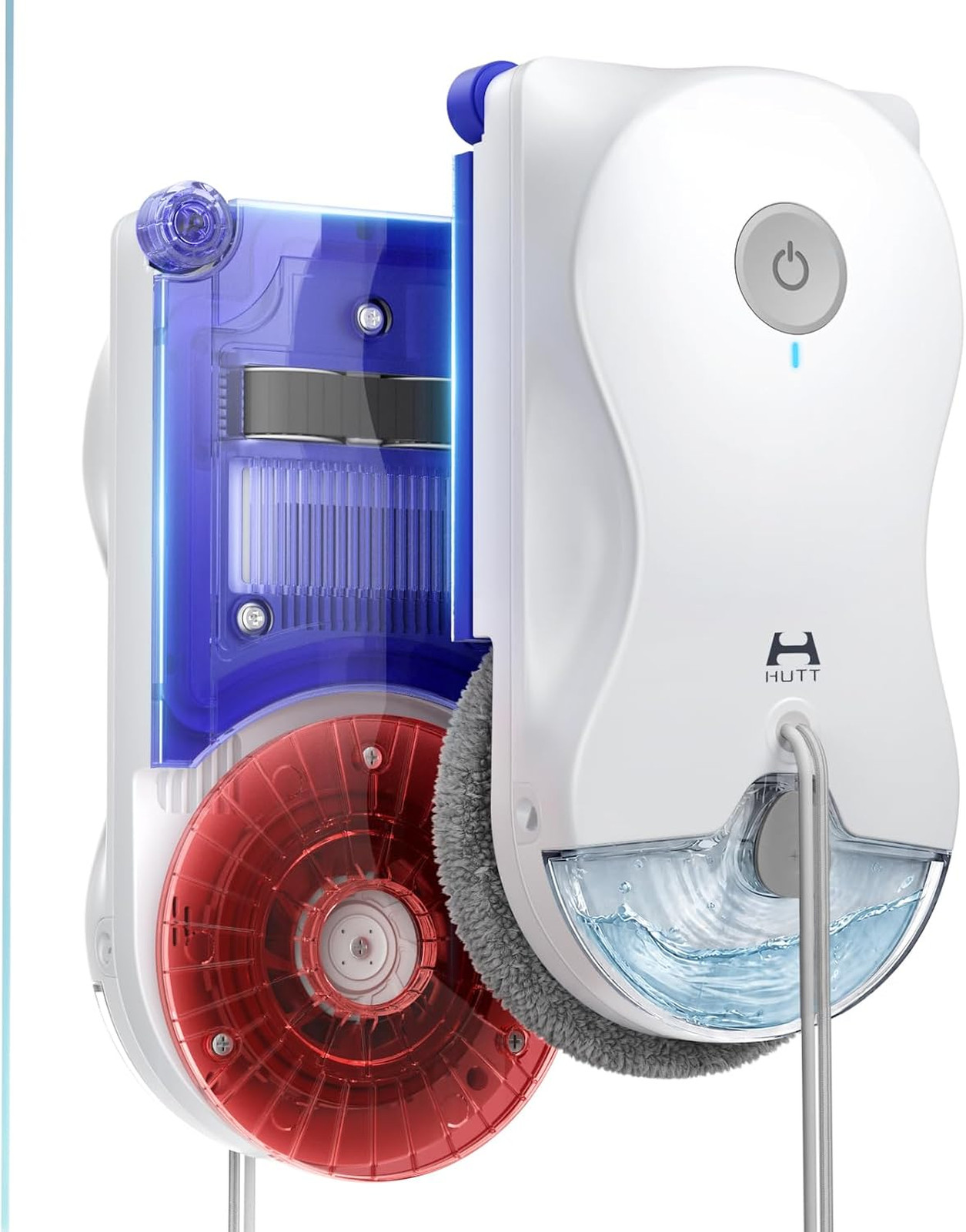 Window Cleaning Robot Ultrasonic Dual Spray 6500Pa Strong Suction Edge Corner