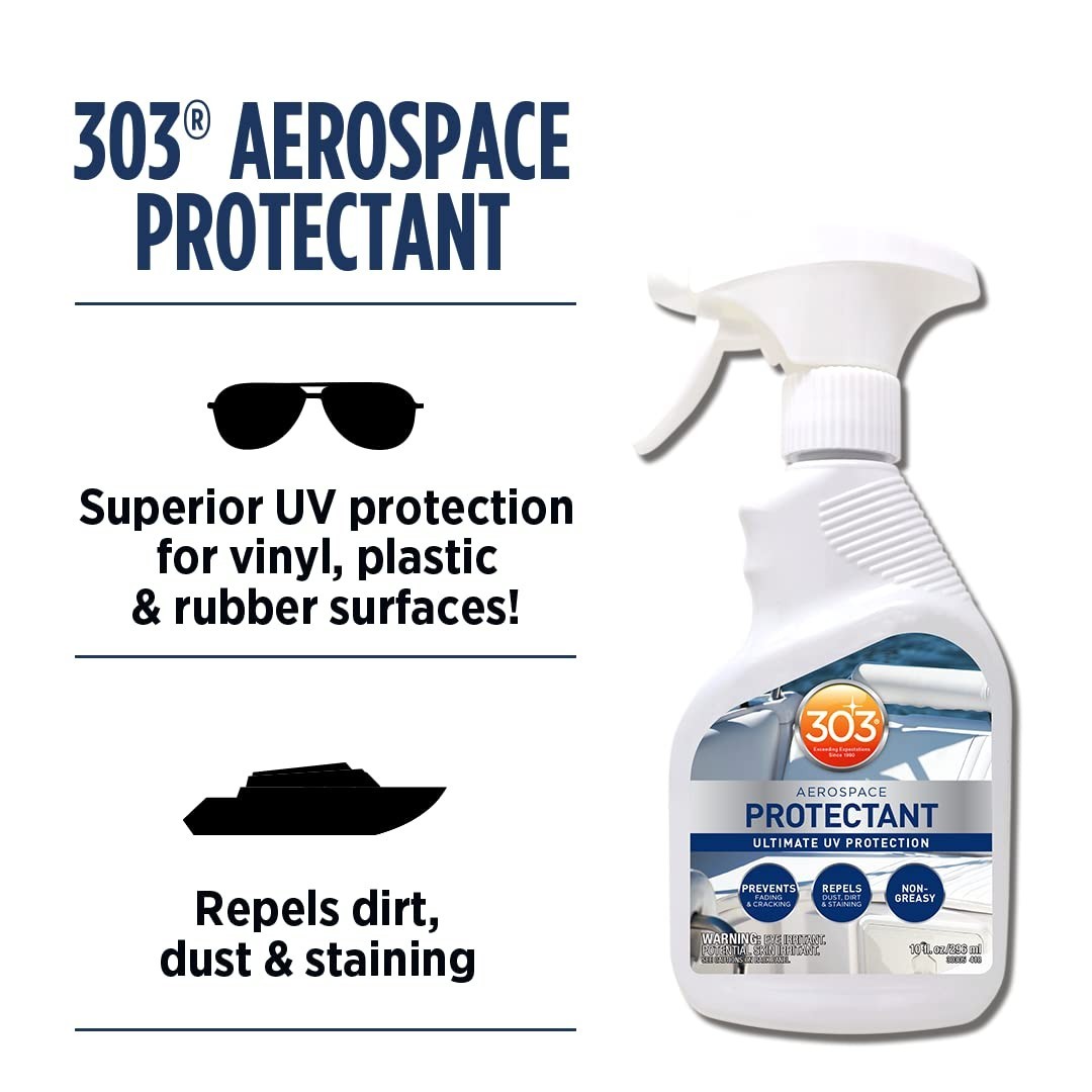 Marine Protectant Spray – UV Shield, Dust & Dirt Repellent, Smooth Finish, 10 Fl