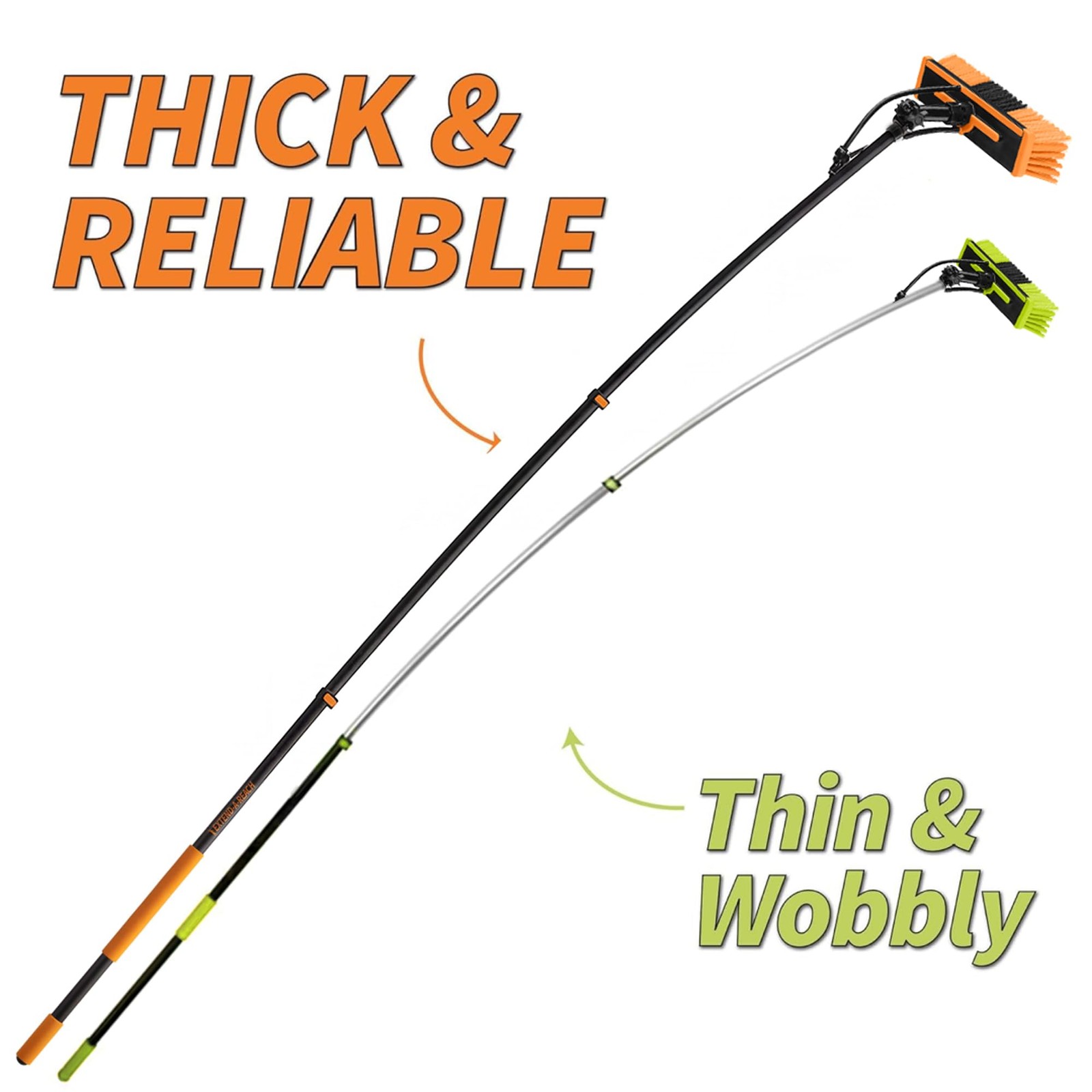 4-12 ft Water Fed Pole Window Cleaning System // Professional Telescopic Sola…