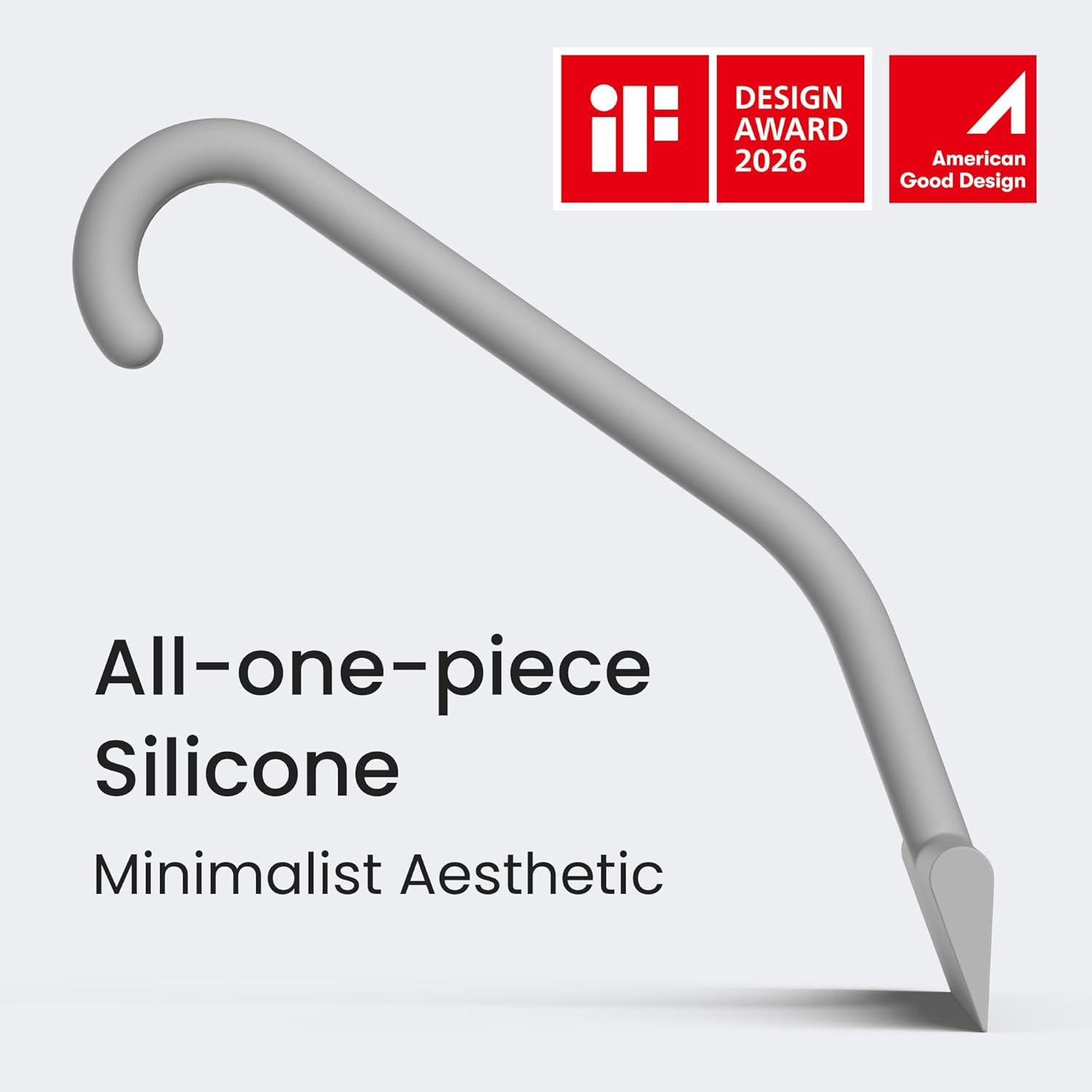 Dancemoon Justhang Shower Squeegee for Glass Doors, All-In-One Piece Silicone Sq