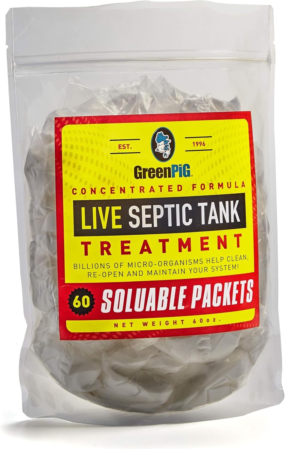 GREEN PIG 54A Live Tank Treatment Aids in The Breakdown of Septic Waste to with