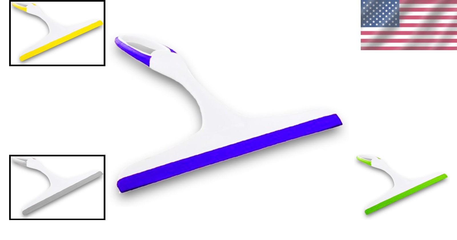 Compact 9.5 Inch Modern Window Shower Squeegee – Perfect for Curved Surfaces