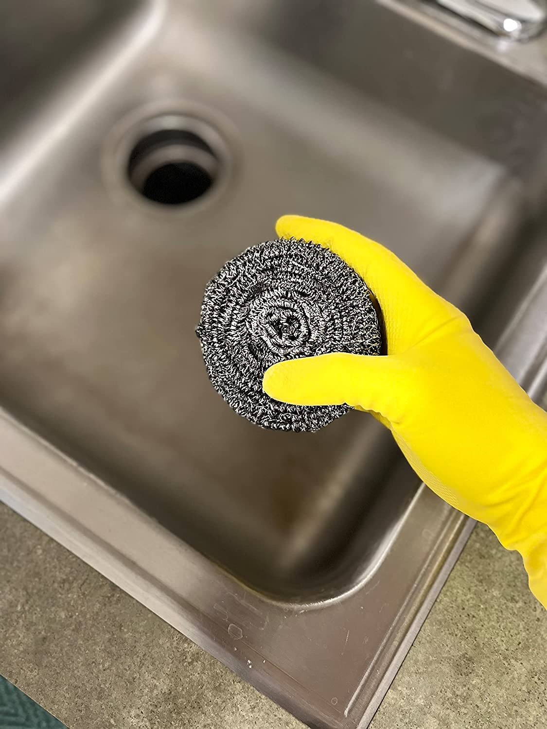 Kingseal Stainless Steel Scrubbers, Scrub Pads, Heavy Duty, 50 Gram Weight, Indi