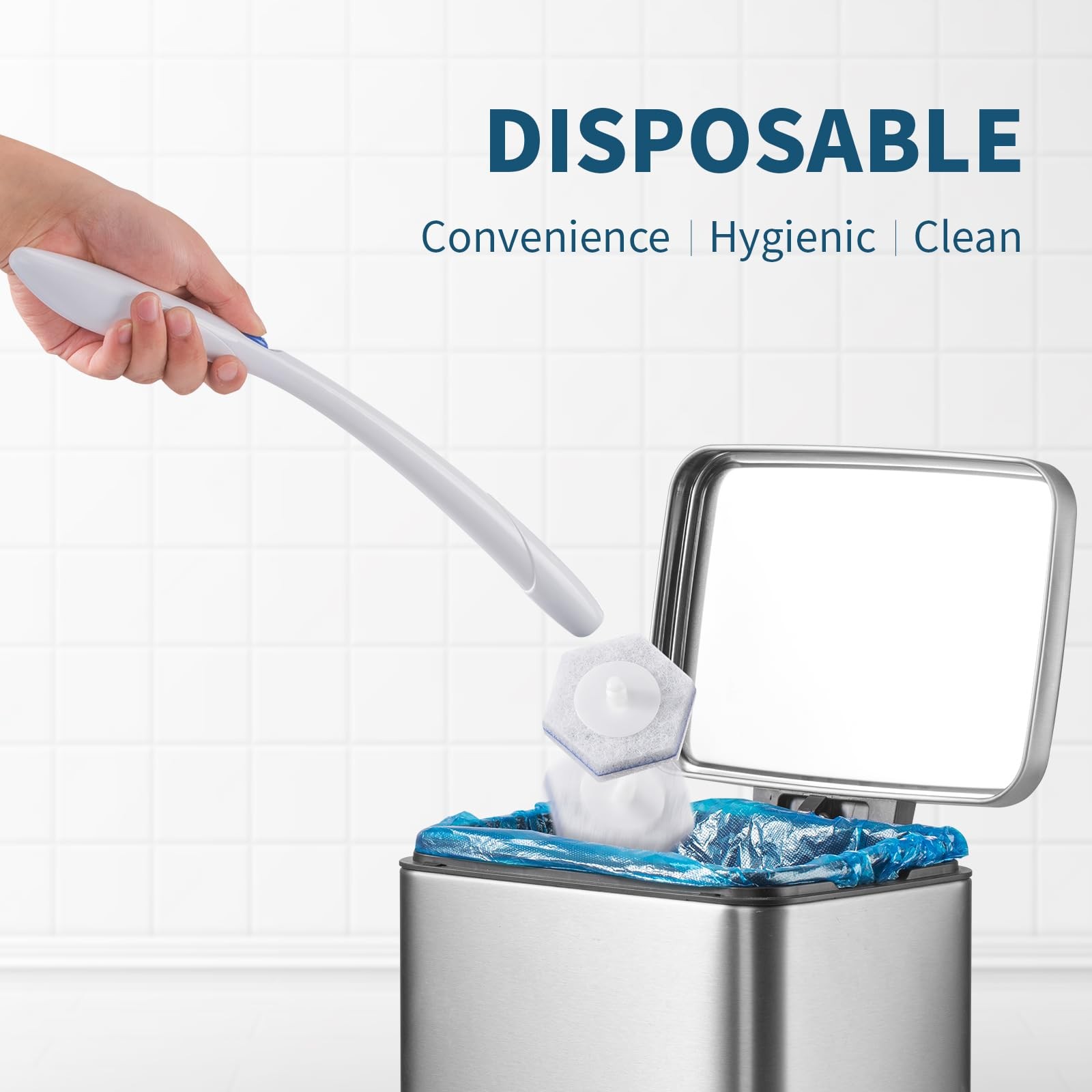 Compatible with Clorox Toilet Wand – Disposable Toilet Brush Head Refills (20…