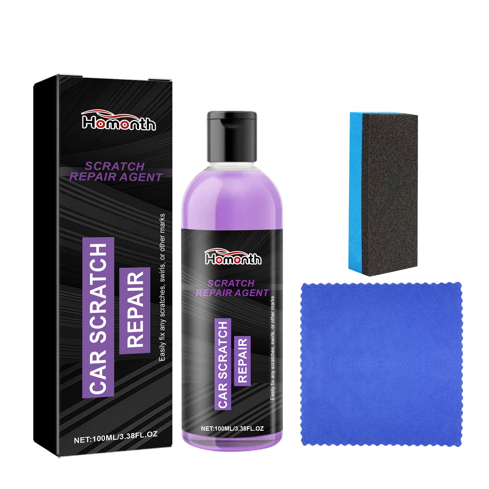 Scratch Repair Kit Multi-Color Car Paint Scratch Remover Polish Restore