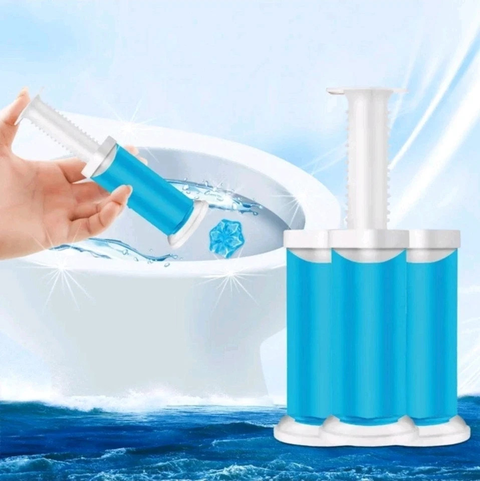 New Toilet Cleaning gel 56 Stamps Ocean fresh 4packs Air fusion cleans freshens