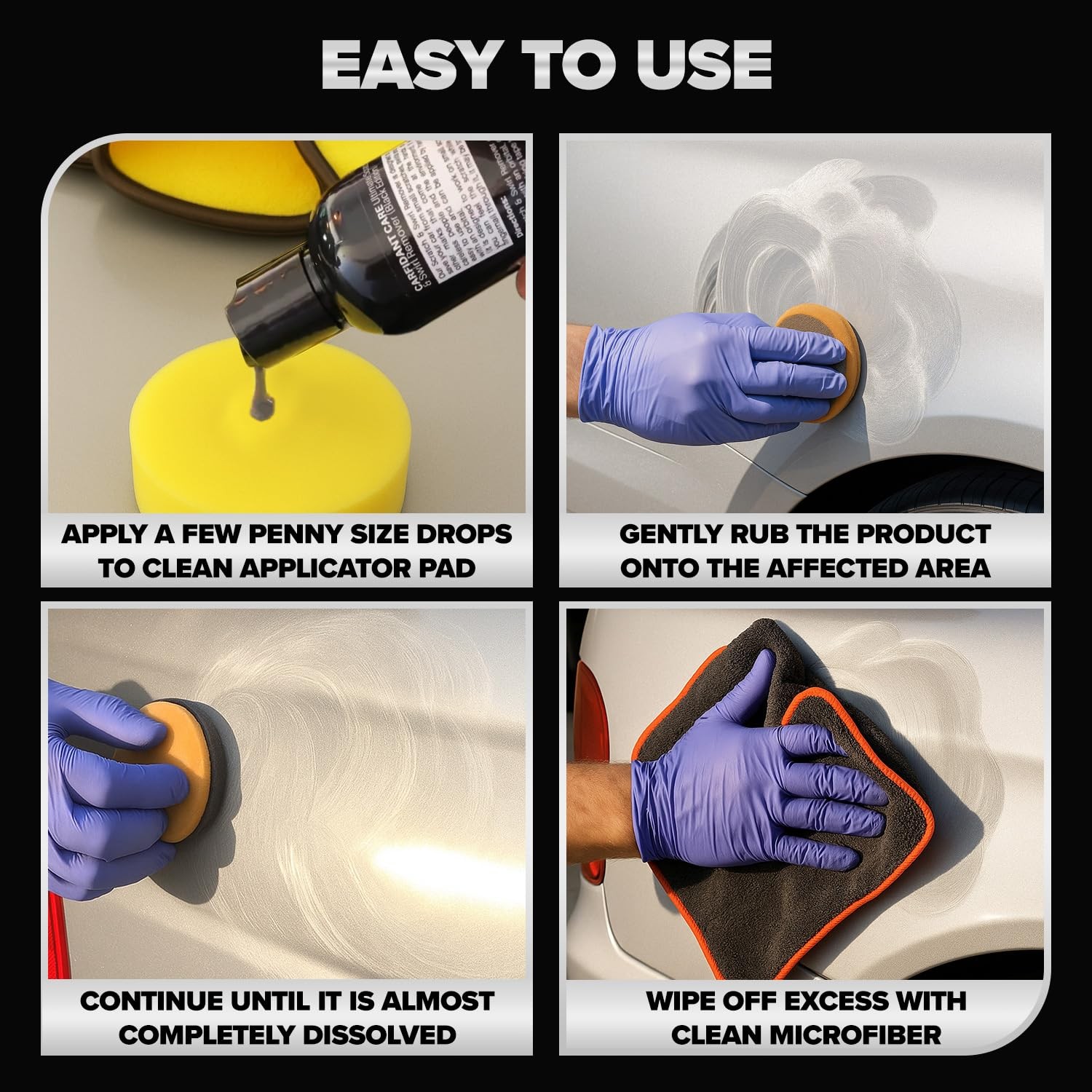 Gray and Silver Scratch and Swirl Remover Kit, Car Scratch Remover for Deep S…