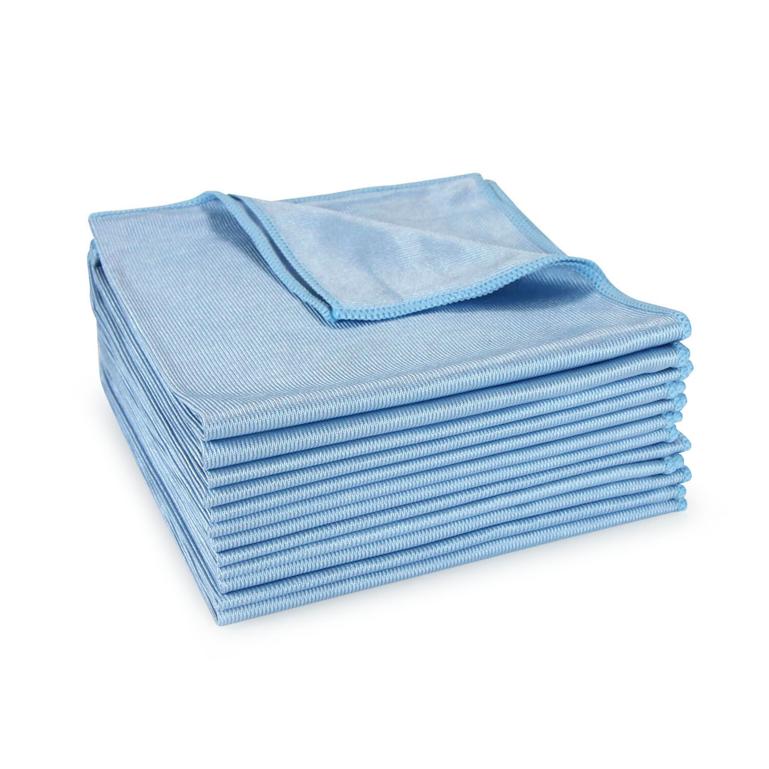 Glass Cleaning Cloths (Packs of 12) Microfiber, Lint & Streak Free 16×16, Colors