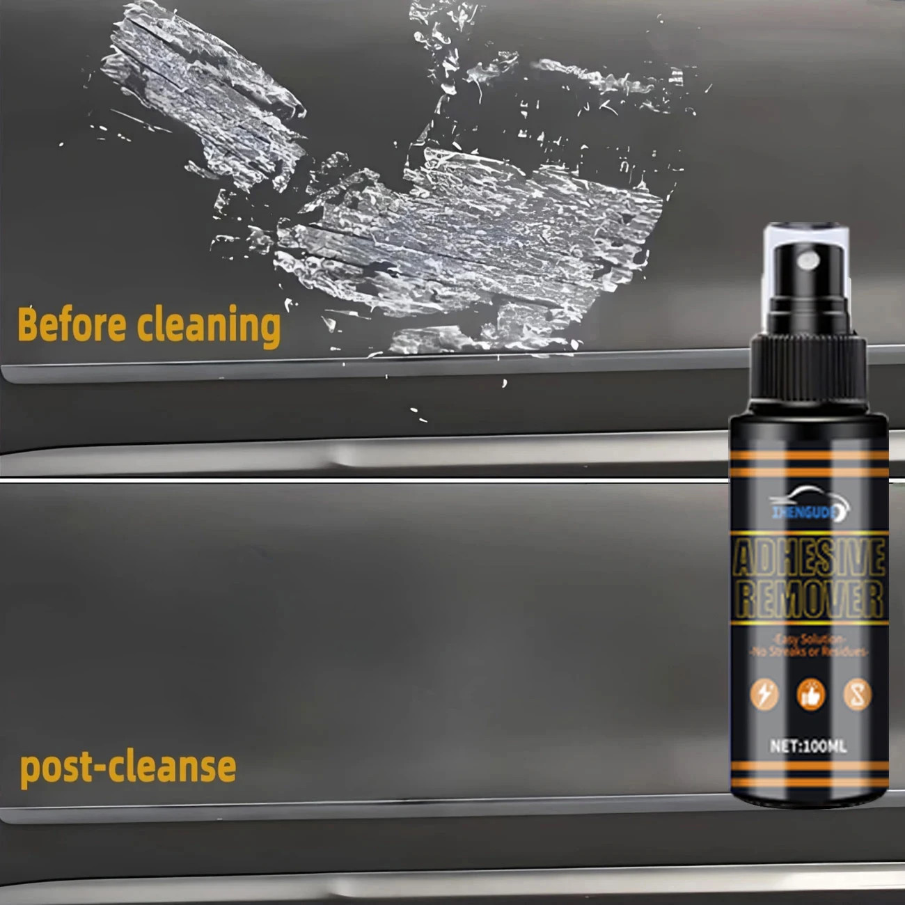 Traceless Sticker Adhesive Remover Spray 4 oz Safe For Glass Metal Plastic