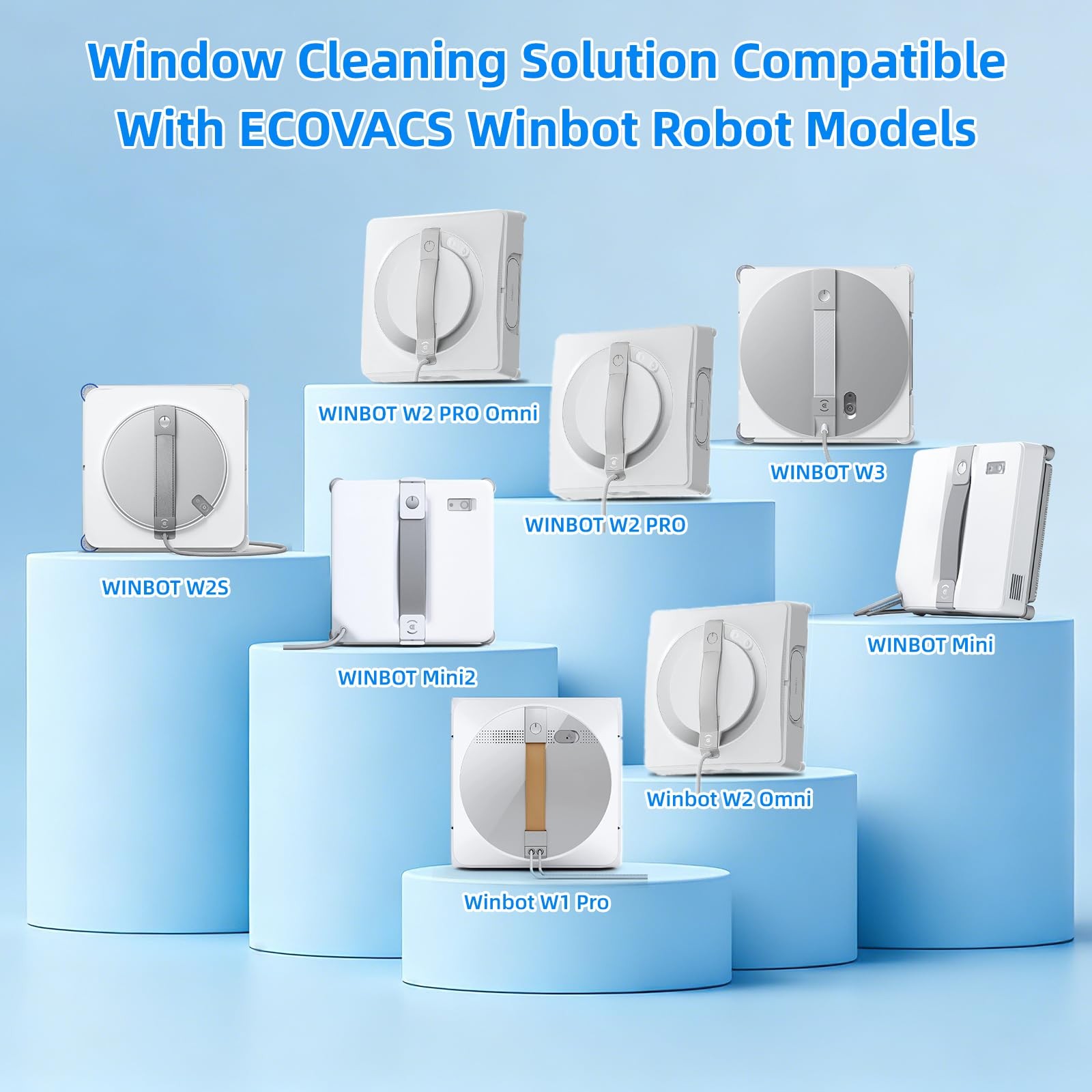 Window Cleaning Solution for ECOVACS Winbot W3 / W2S / W2 PRO OMNI / W2 OMNI …