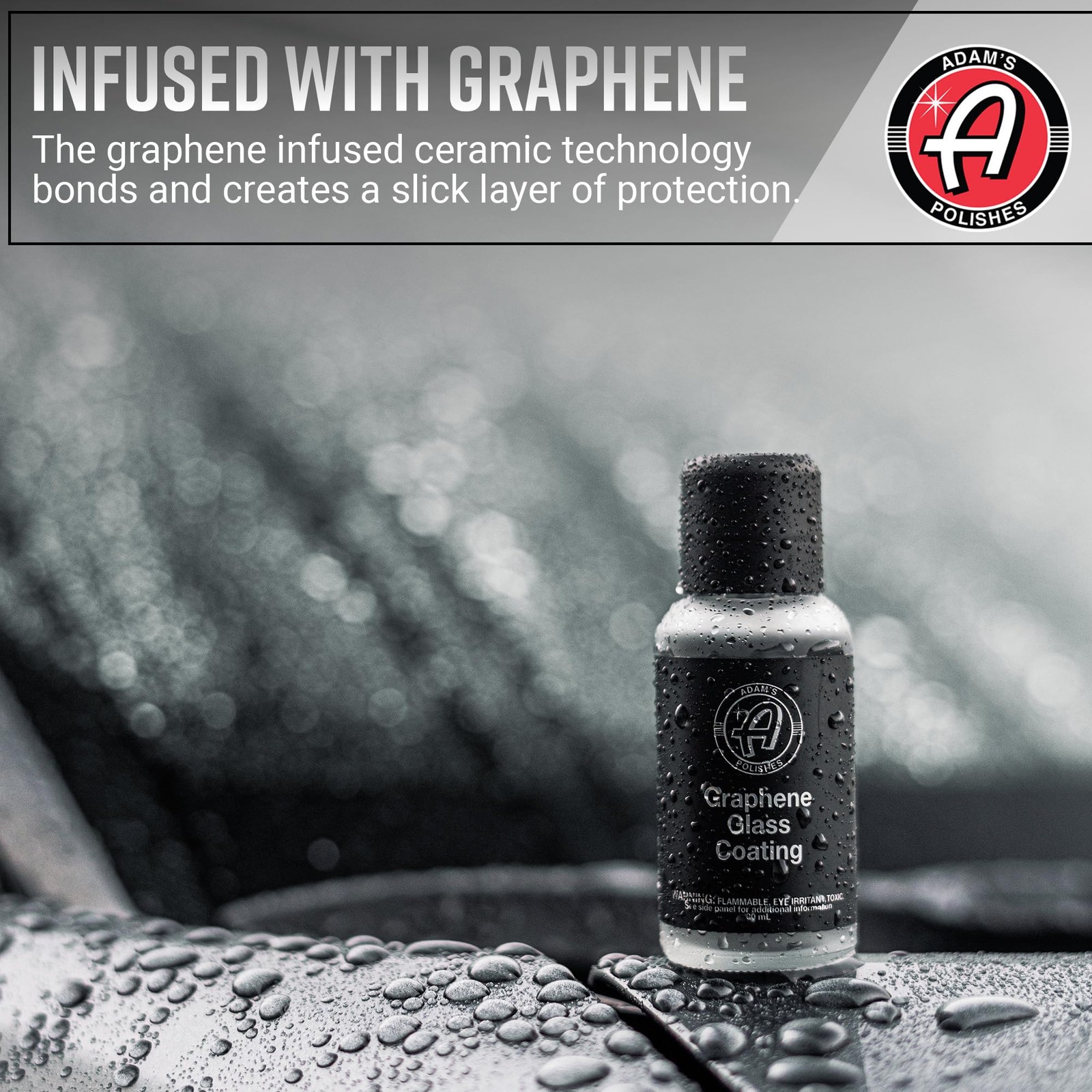 Graphene Glass Coating (30ml) – Advanced Rain Windshield Water Repellent for …