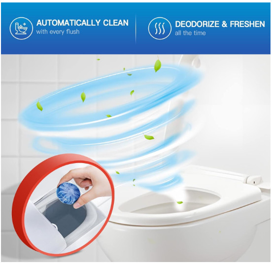 Vacplus Automatic Toilet Bowl Cleaner Tablets Bathroom Toilet Tank Cleaner NEW!.