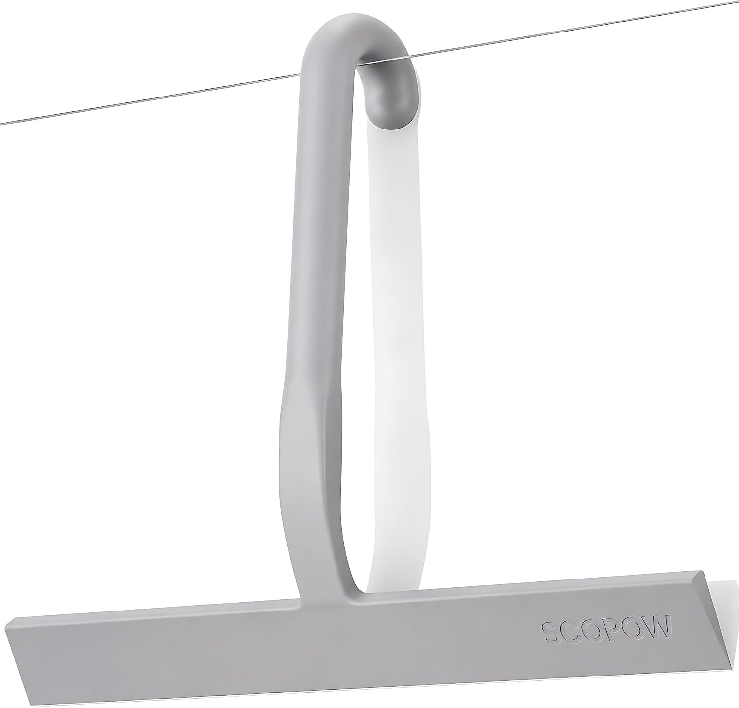 Shower Squeegee for Glass Doors – 10 Inch Bathroom Squeegee with Ergonomic round
