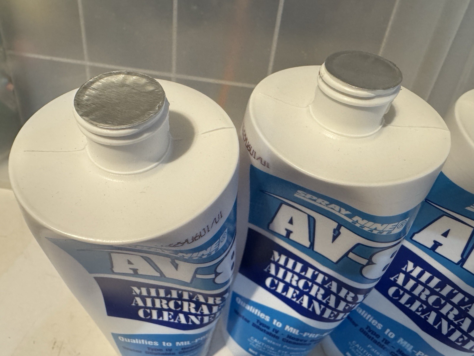 Six Bottles Of AV-8 Aircraft Cleaner, 16 Oz. Type IV Impossible To Find