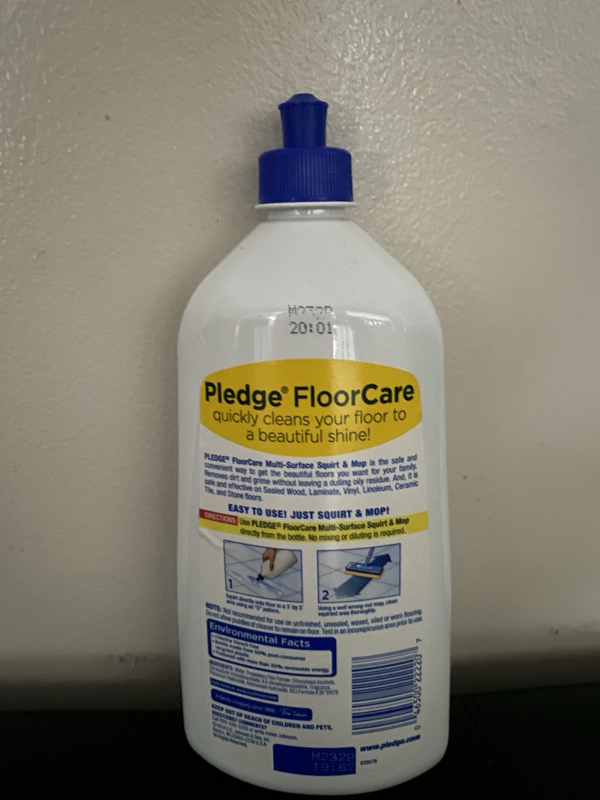 Pledge Floor Care Squirt & Mop Glade Rainshower Multi Surface Cleaner 27oz, 60%