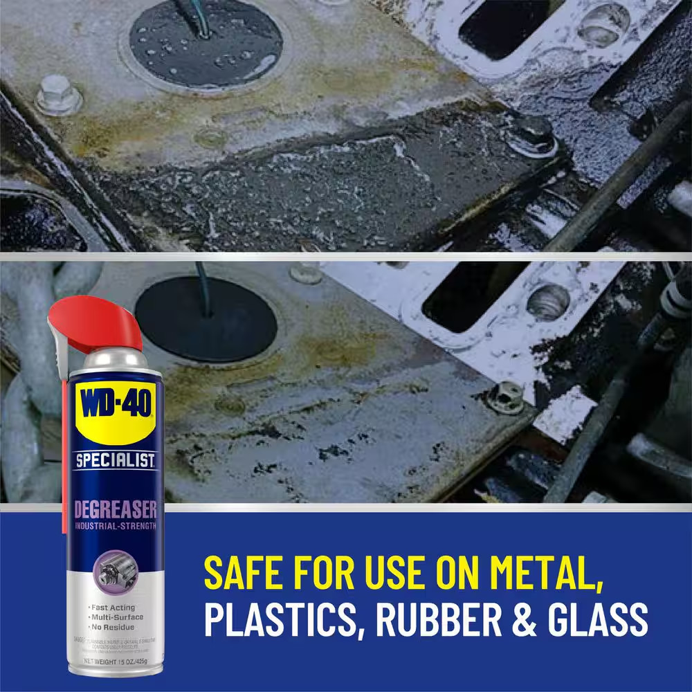 15 Oz. Degreaser, Industrial-Strength Fast Acting Formula with Smart Straw