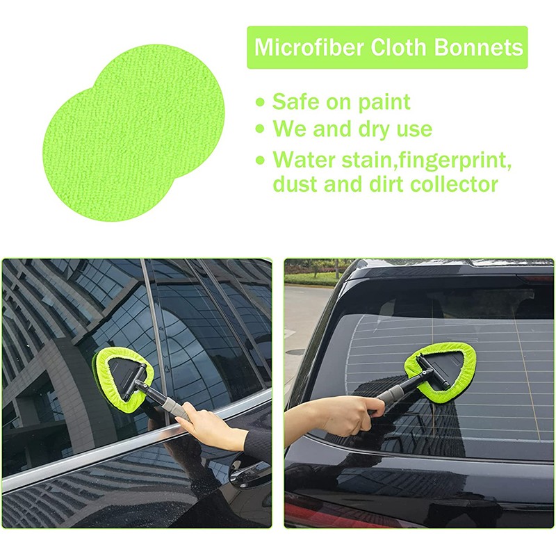 Auto Windshield Cleaning Tool Extendable Car Window Cleaner Brush Glass Wiper