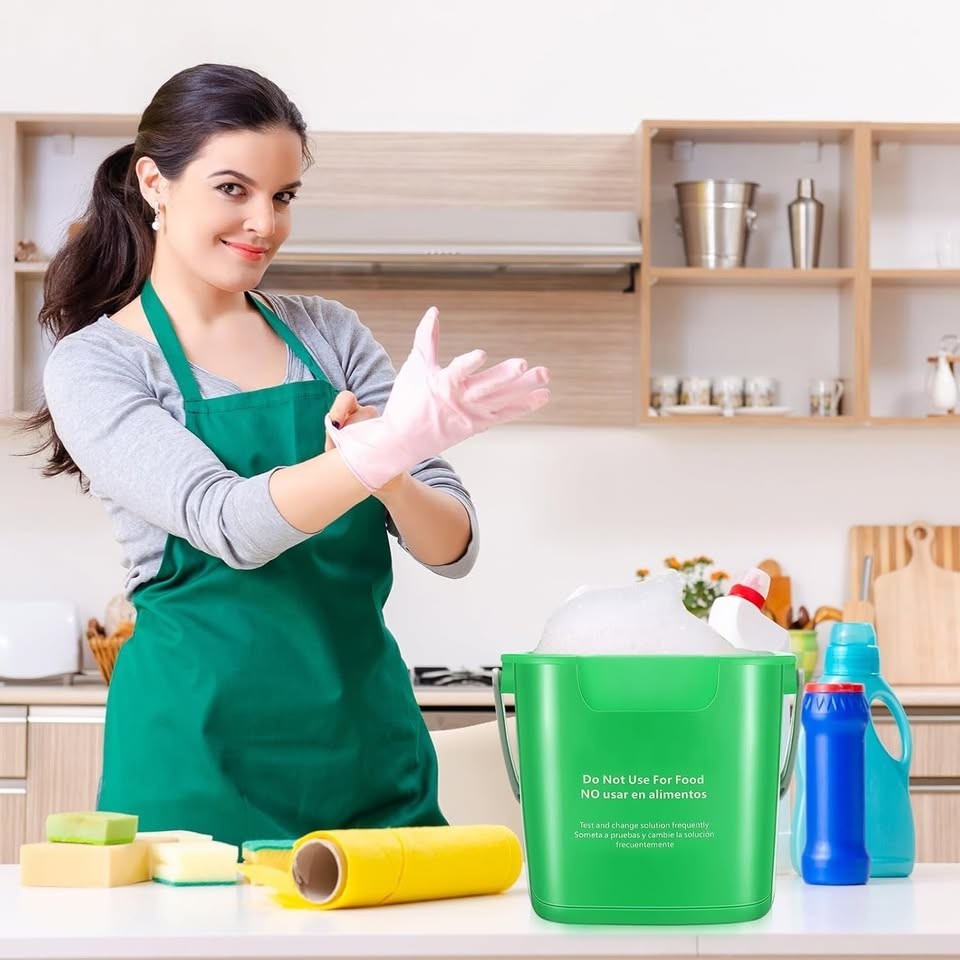 12 Pcs 3 Quart Cleaning Sanitize Bucket for Home Office Restaurant Kitchen Bath