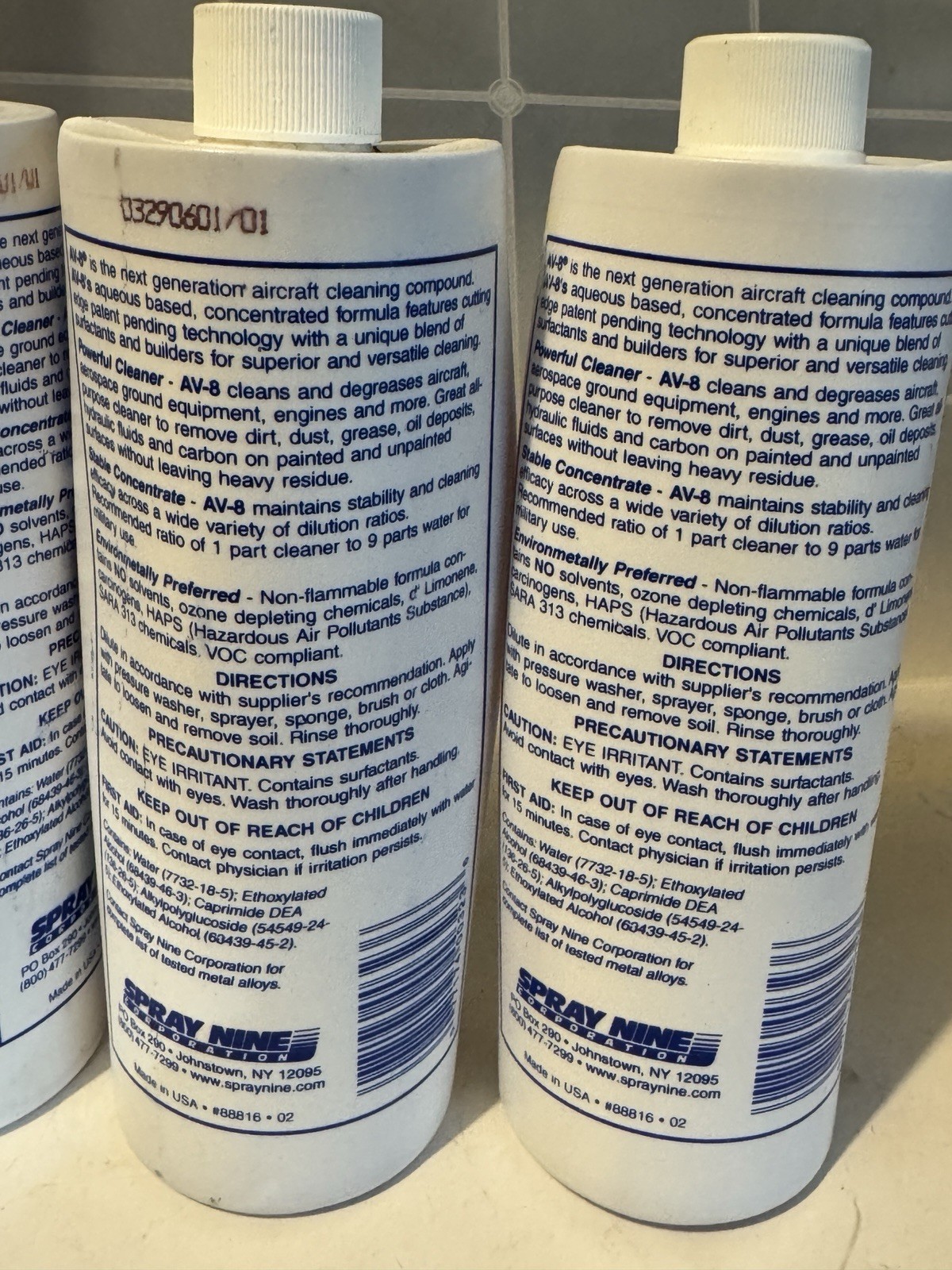 Six Bottles Of AV-8 Aircraft Cleaner, 16 Oz. Type IV Impossible To Find