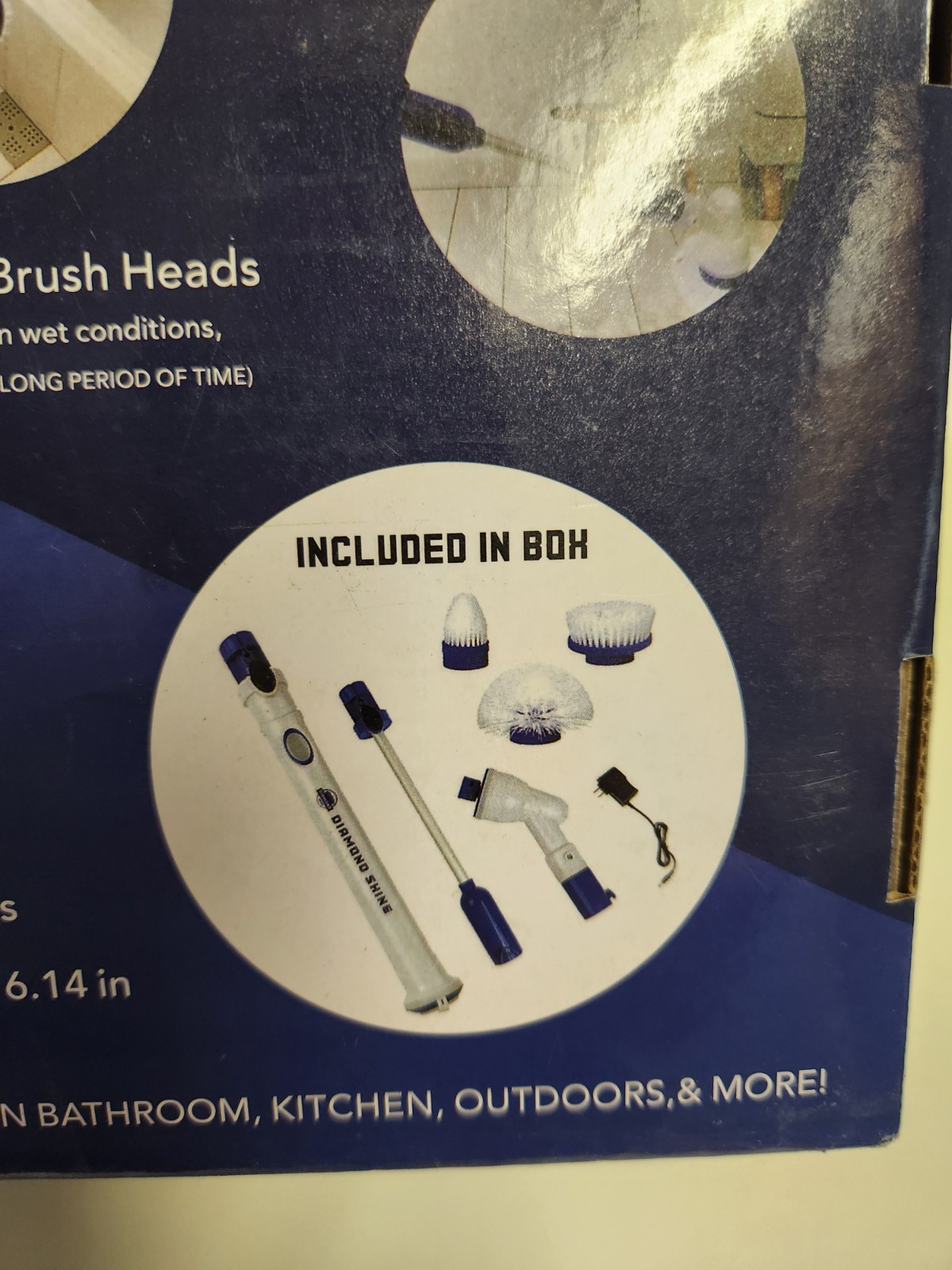 Diamond Shine Rechargeable Electric Turbo Brush Cordless Spin Scrubber Broken