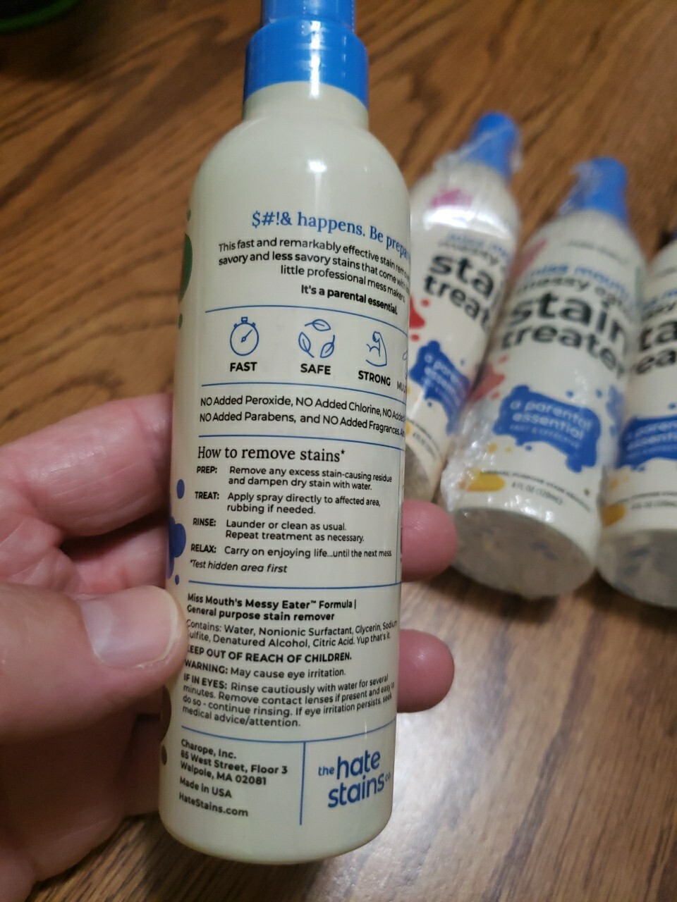 Hate Stains Miss Mouth’s Messy Eater 5 Pack Stain Treater 4oz Bottles New Sealed