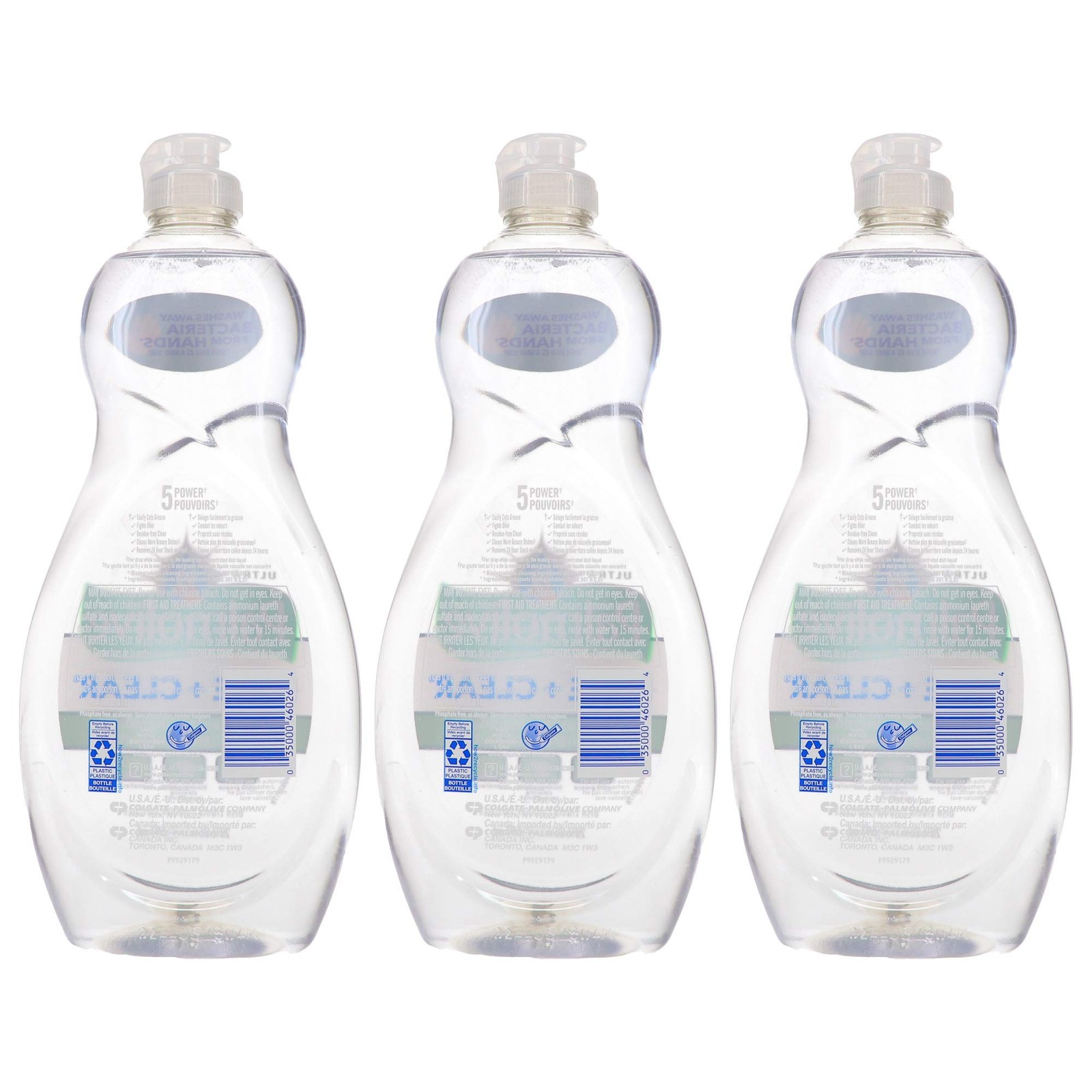 Palmolive Pure plus Clear Ultra Concentrated Dish Liquid, 20 Ounce, Pack of 3